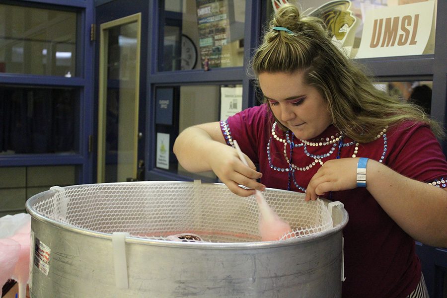 Both the dance and the carnival included a cotton candy machine.