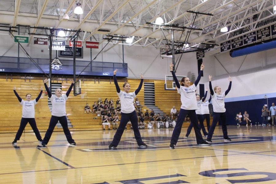 SCHS varsity dance line performs at the 2019 
Homecoming Assembly