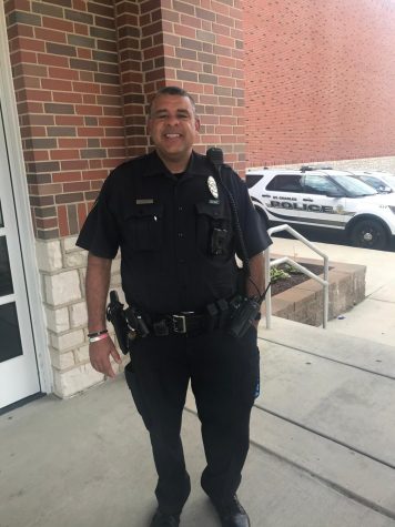 He's ready for work! Being in army made him realize he wanted to be a police officer.