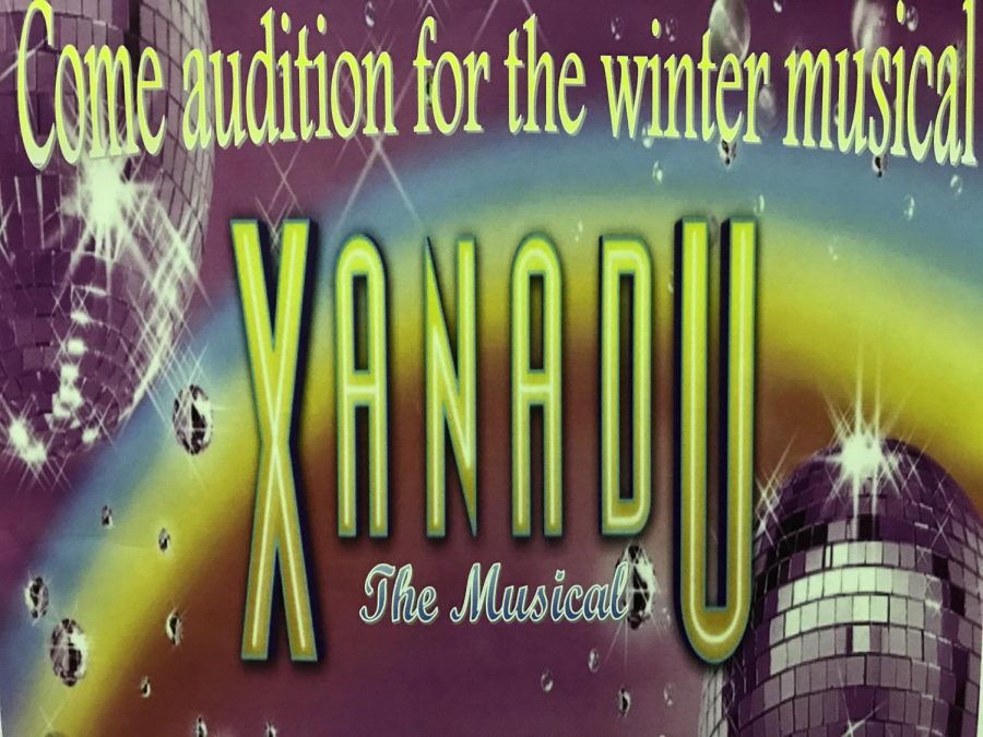 This Xanadu poster replaces Emma posters after the switch of musicals.
