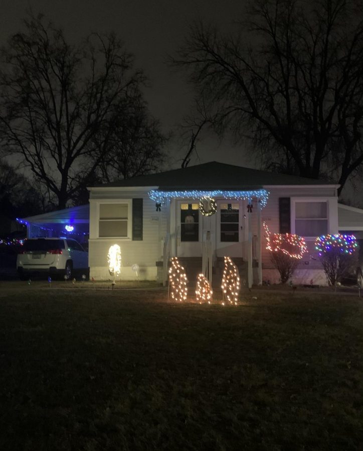 Aniyah Hamel(12) says, we dont usually put of decorations because we are more quiet about our house but our new neighbor insisted we put up decorations with her so we did and it was fun.