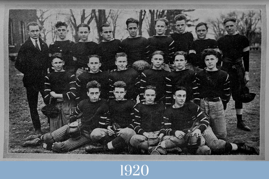 The first football squad of St. Charles High School