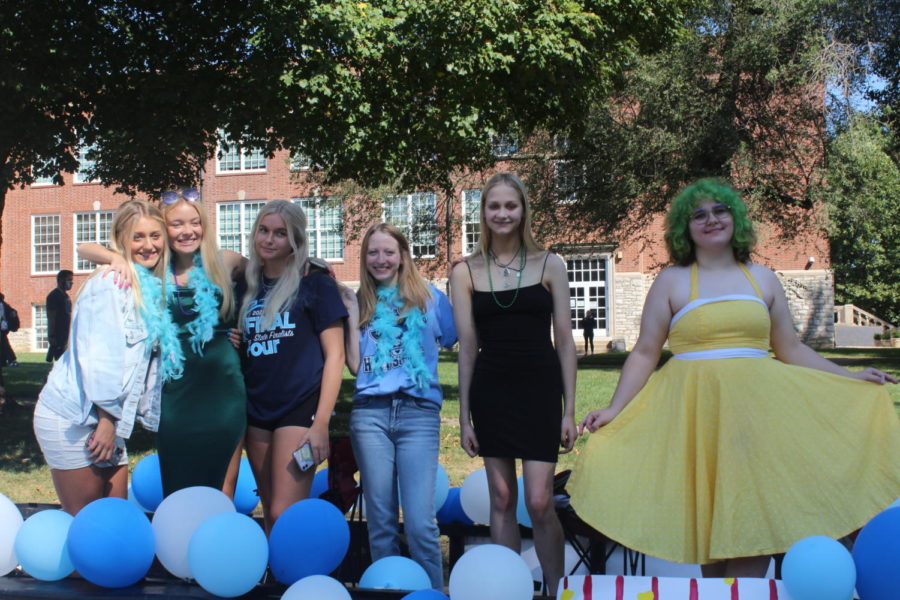 These beautiful seniors represented their class for the parade.