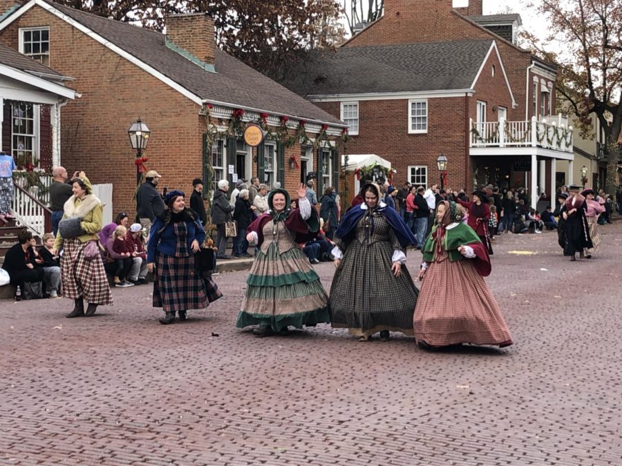 Characters march in the parade on Dec. 5.