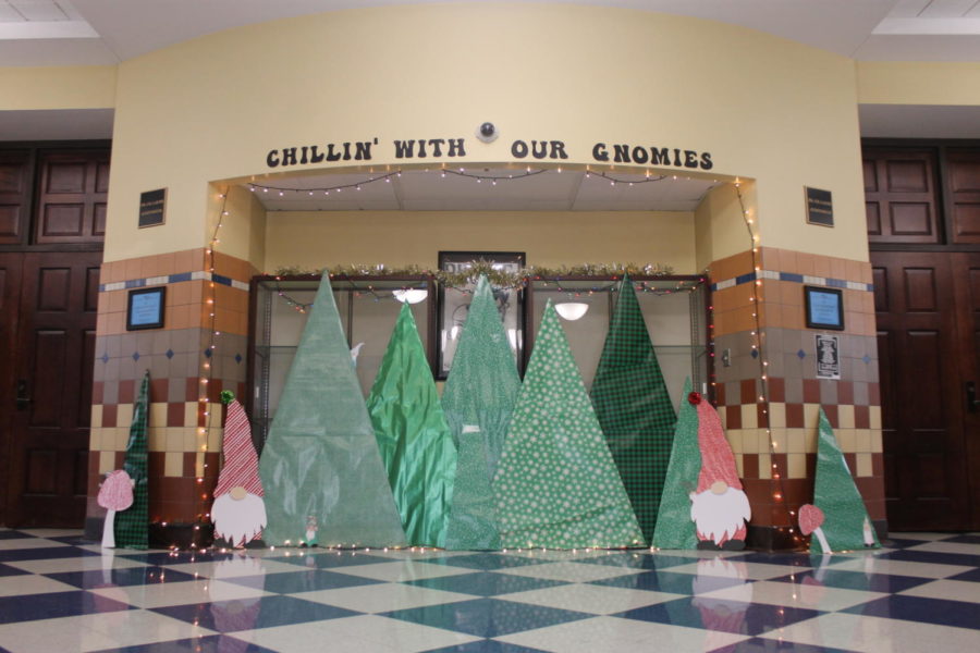 In front of auditorium movie theme Gnomes 