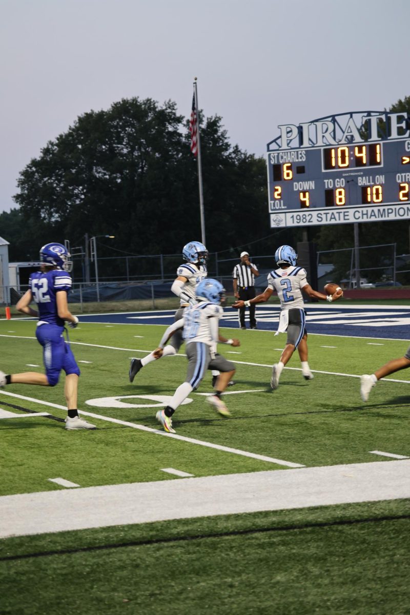 Jordan rowe celebrating his touchdown 