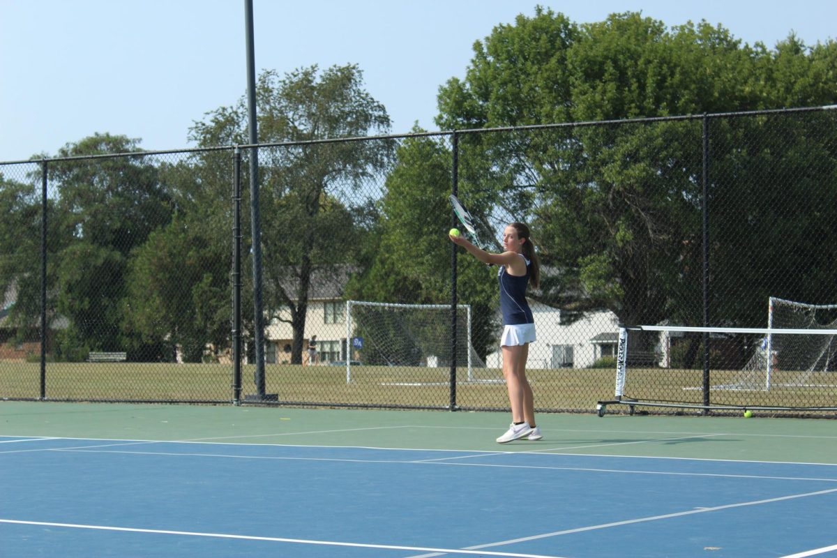 Matalyn Basler serving 