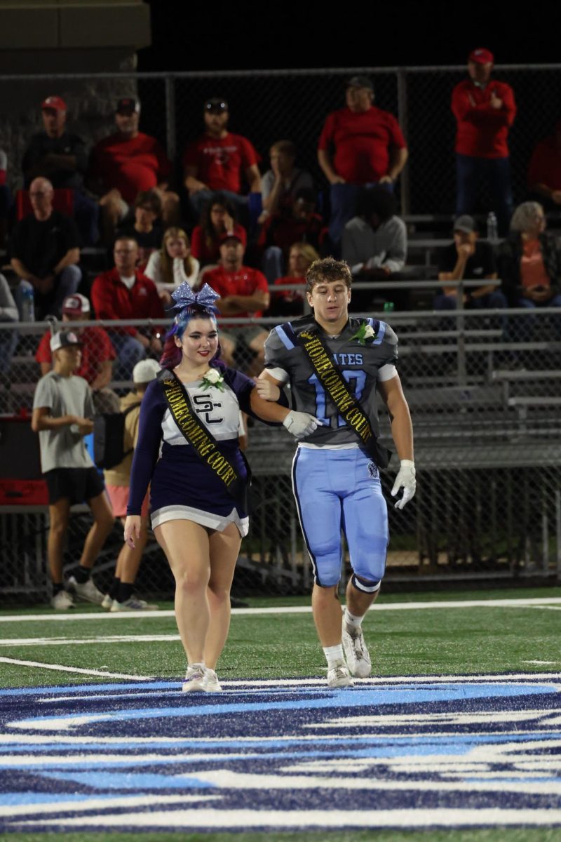 Senior Homecoming Court candidates Emma Duffey and Charlie Reid