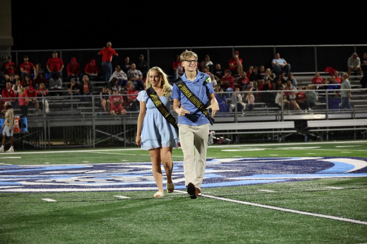 Senior Homecoming court candidates Atty Okeef and Chase Pugh