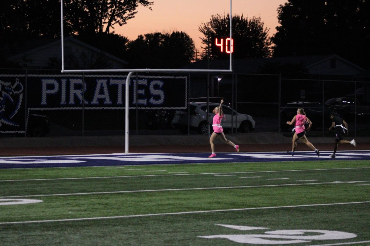 Atty Okeef running in a touchdown during PowerPuff