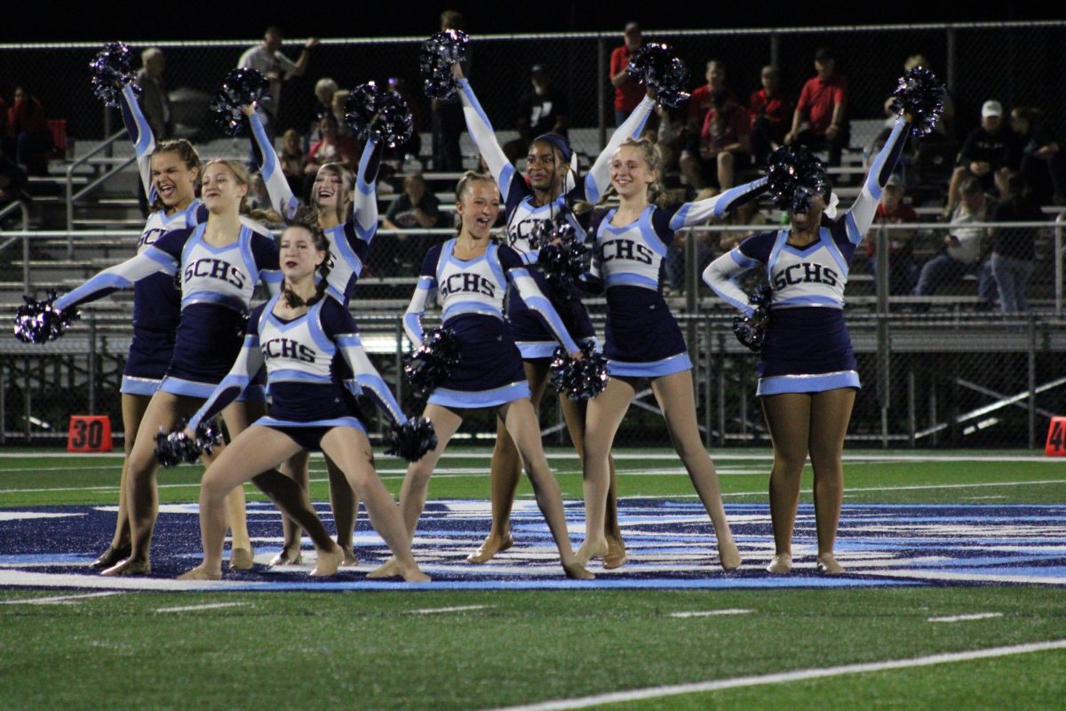 Danceline's performance at the Hoco football game