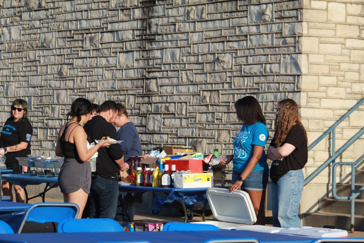 Community at the tailgate before the Homecoming game 