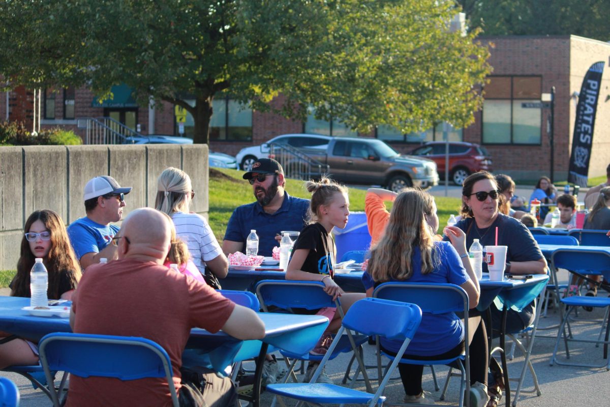 Community at the tailgate before the Homecoming game 