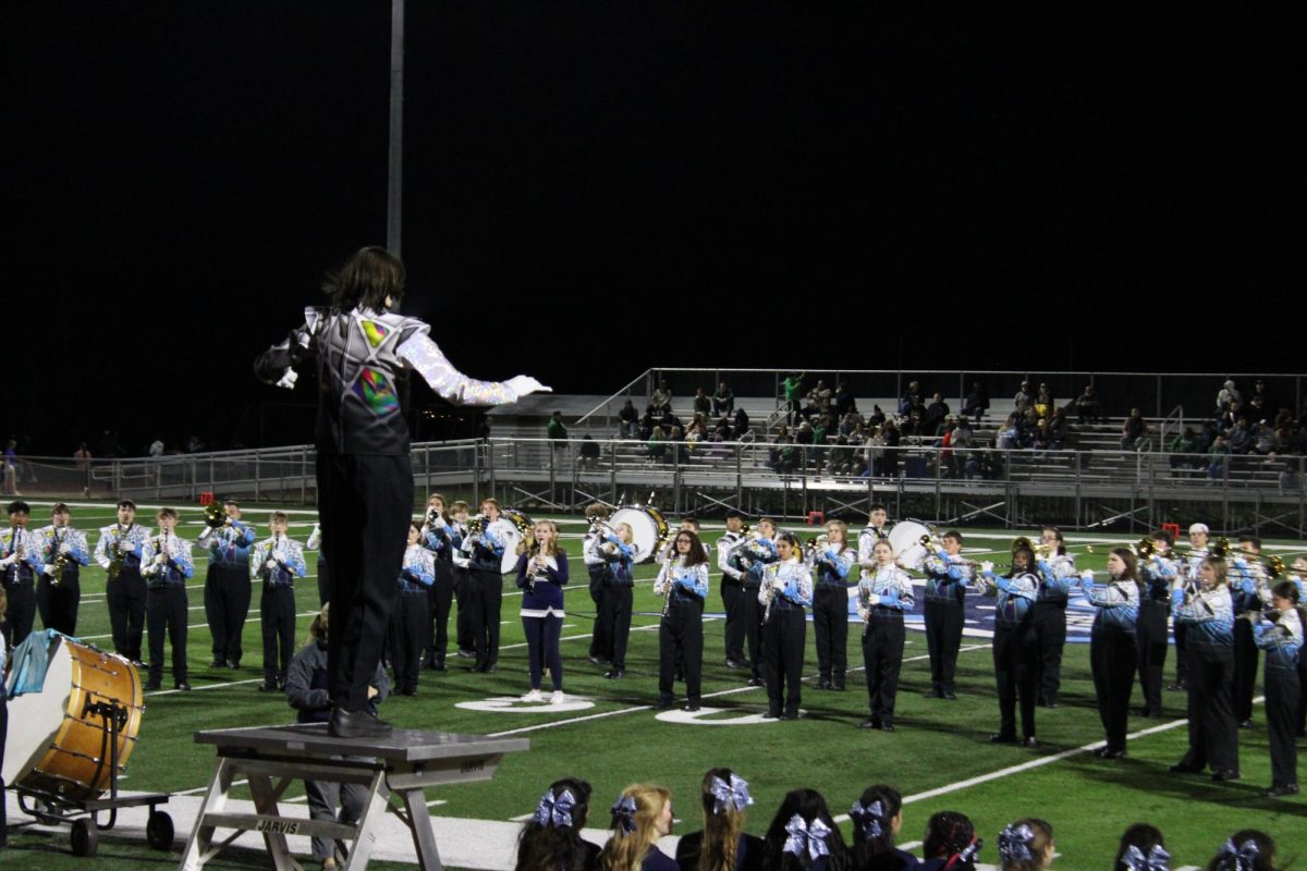 Max Sheils conducting the Band of Pirates