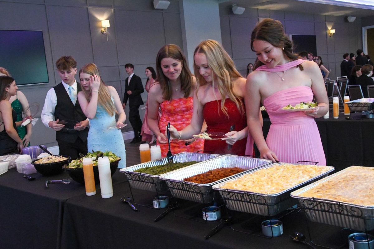 Melissa Prichard, Airiana Ward, and Charlotte Kulma plating up.