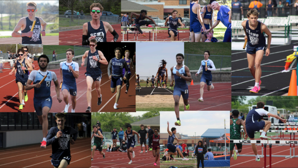 The boys track team.(photos by Violet Lewis, Logan Brown and Hezekiah Hanks)