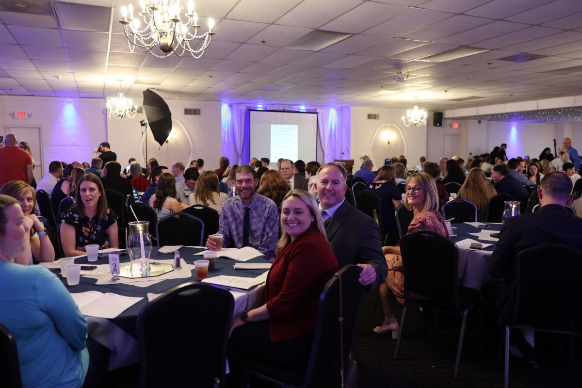 Mr. Scott, Mr. Flaxbart, and Mrs. Madden enjoying their night together at Evening with the Stars