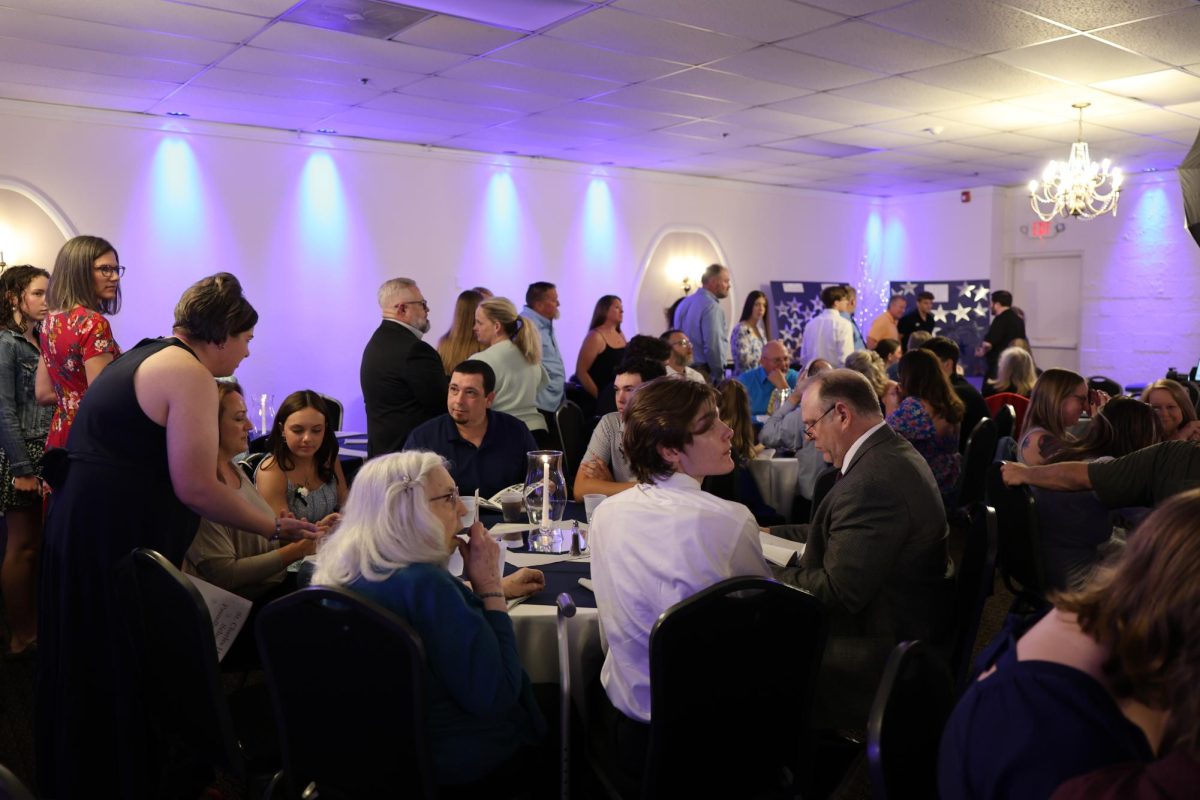 attendees mingling