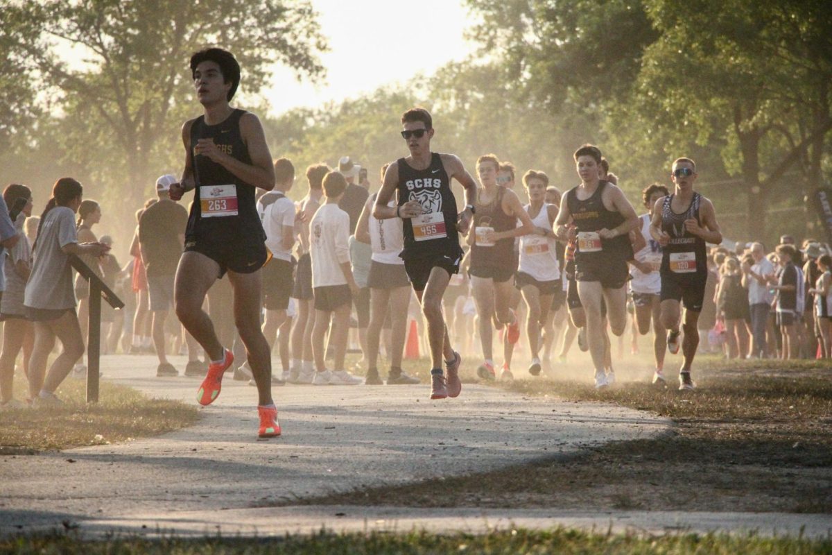 Senior Elijah  Case runs in a cross country meet in Arnold on Sept. 5.