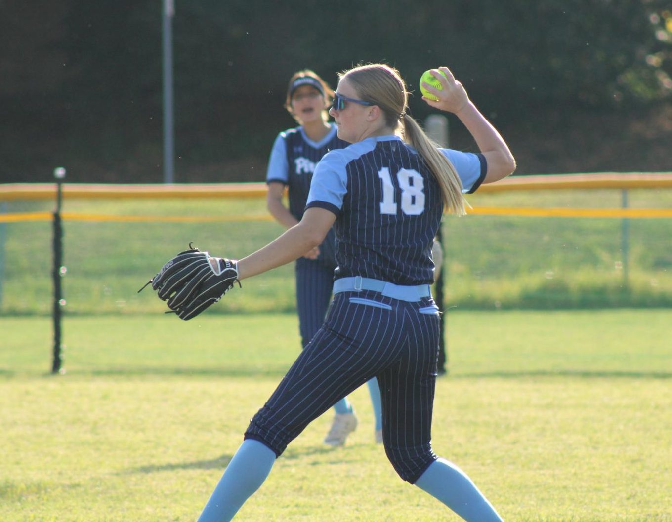 Kayla Heflin in a Softball Game