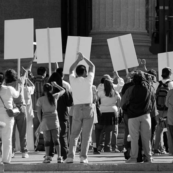 Protesters (Canva stock image)