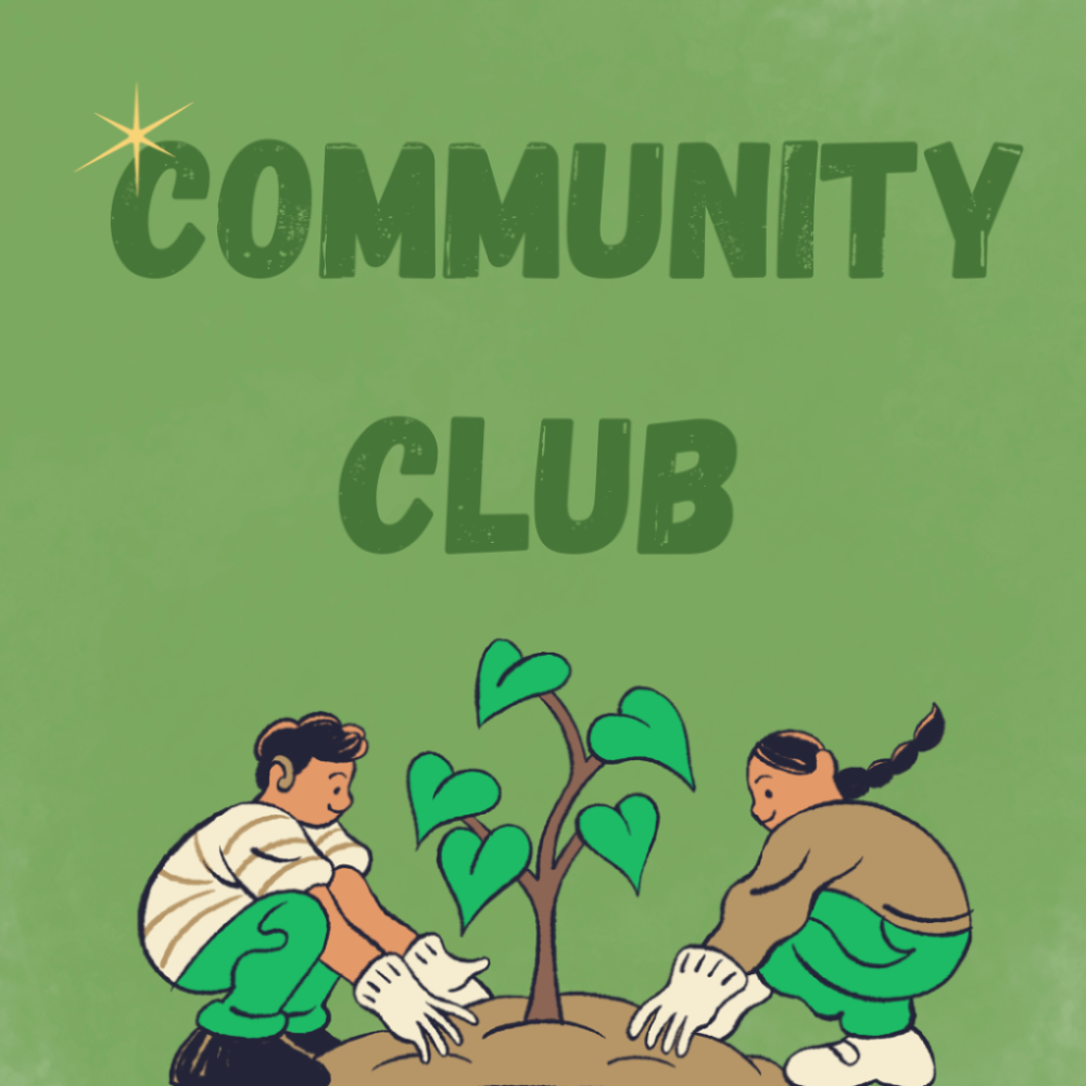 Two people planting a tree