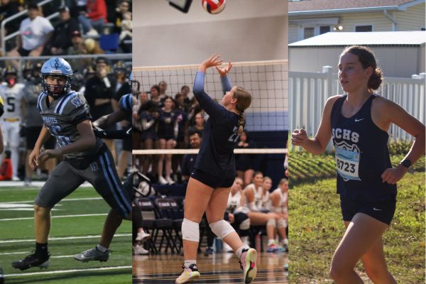 Freshman on varsity: Landon Noah, Brynn Genenbacher, Meredith Case