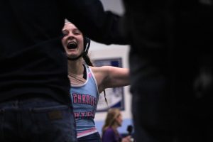 Lilith Ellison wins her wrestling match at the Wonder Woman Rookie tournament