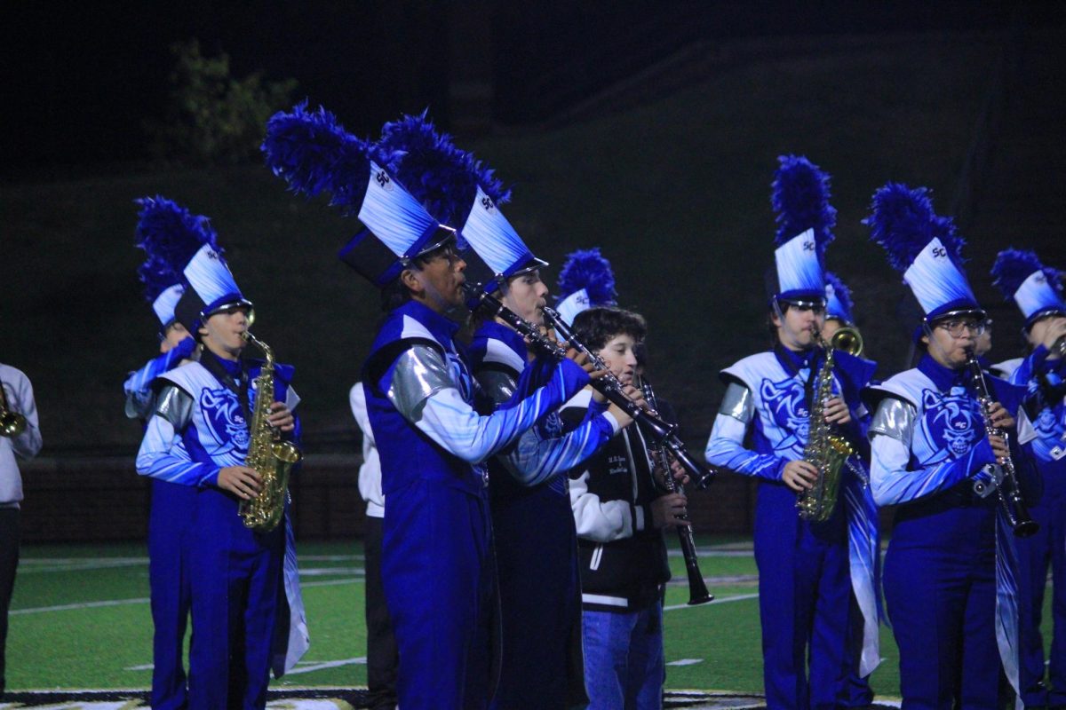 Marching band performs on Oct. 27.