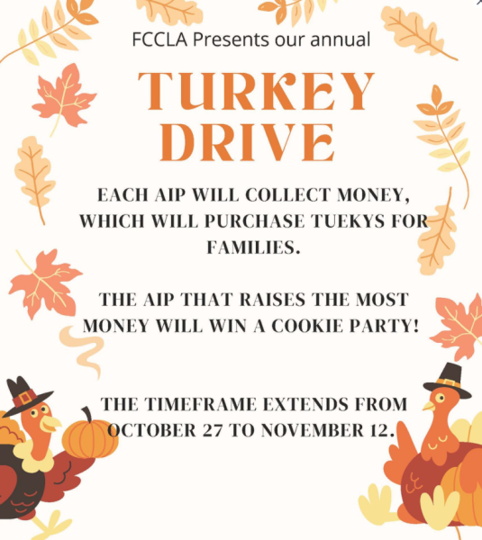 FCCLA Turkey Drive Poster. (Ted Happel)