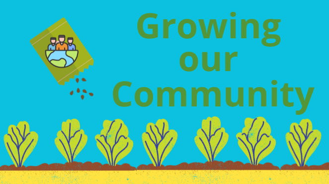 Growing our community infographic.