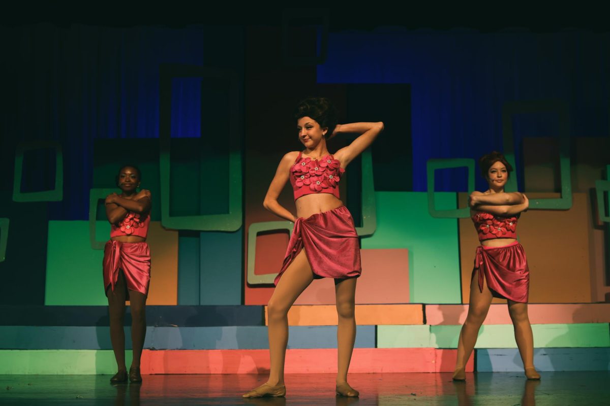 Lily Black poses with the other dancers in the television show's introduction.