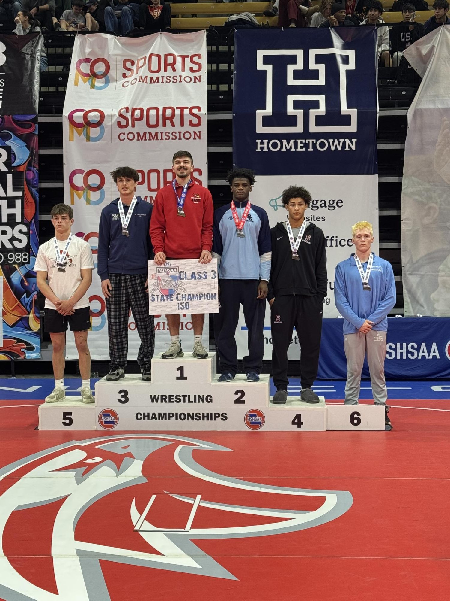 5 Pirates Wrestle at State Championship