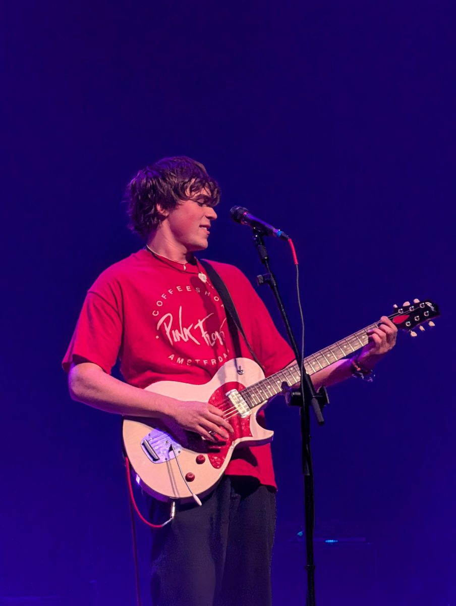 William Lipton plays the guitar at The Pageant.