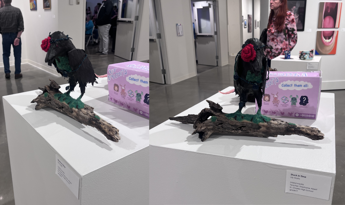 Freshman Lily Watt's artwork presented at the Foundry Art Centre from March 6-21.
