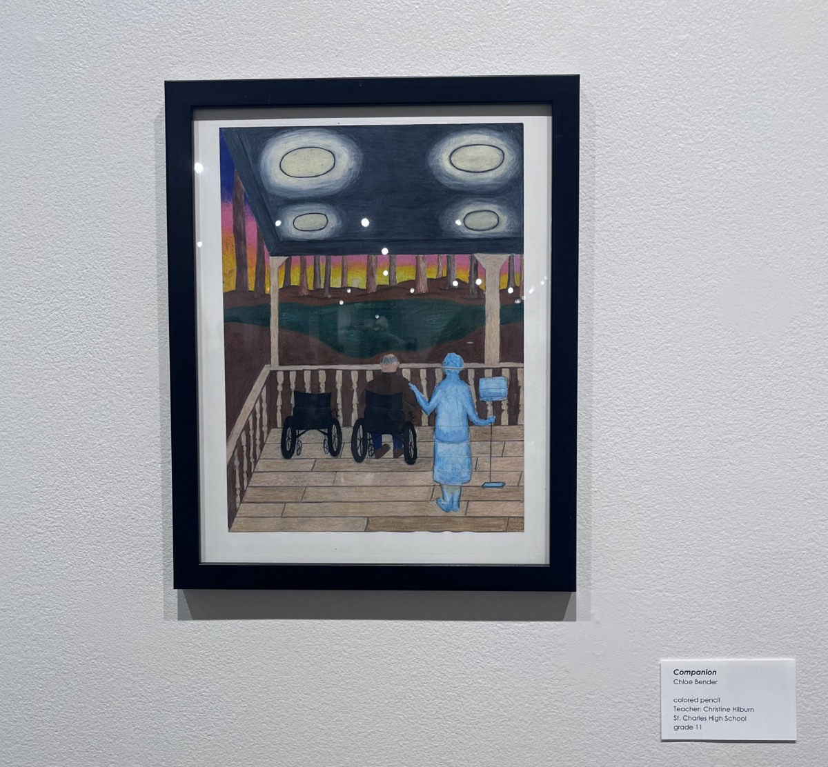 Junior Chloe Bender's artwork presented at the Foundry Art Centre from March 6-21.