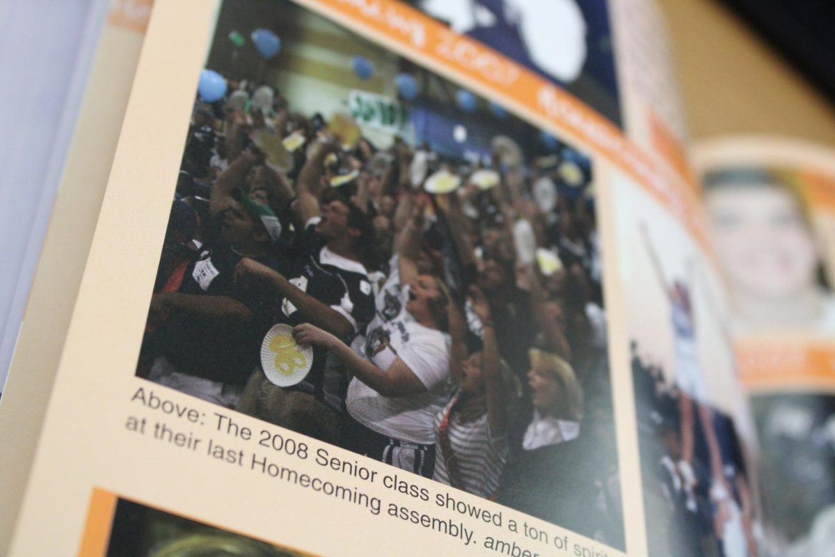 A picture from the 2008 SCHS yearbook during one of their assemblies. (Emma Price)