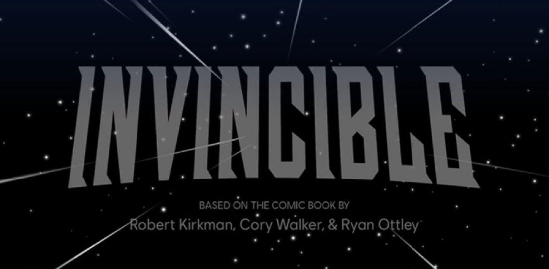 "Invincible" title card courtesy of Prime Video